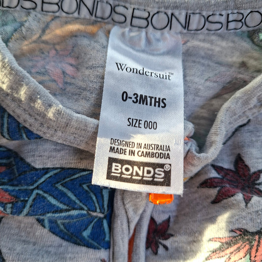 Bonds Wondersuit Jungle Tiger Print - Size 0-3