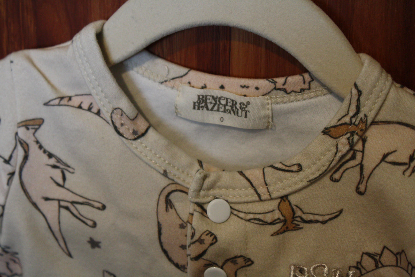 Bencer & Hazelnut Dinosaur Bodysuit – Size 6-12