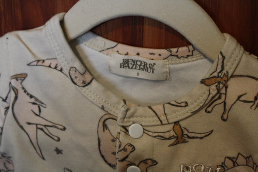 Bencer & Hazelnut Dinosaur Bodysuit – Size 6-12