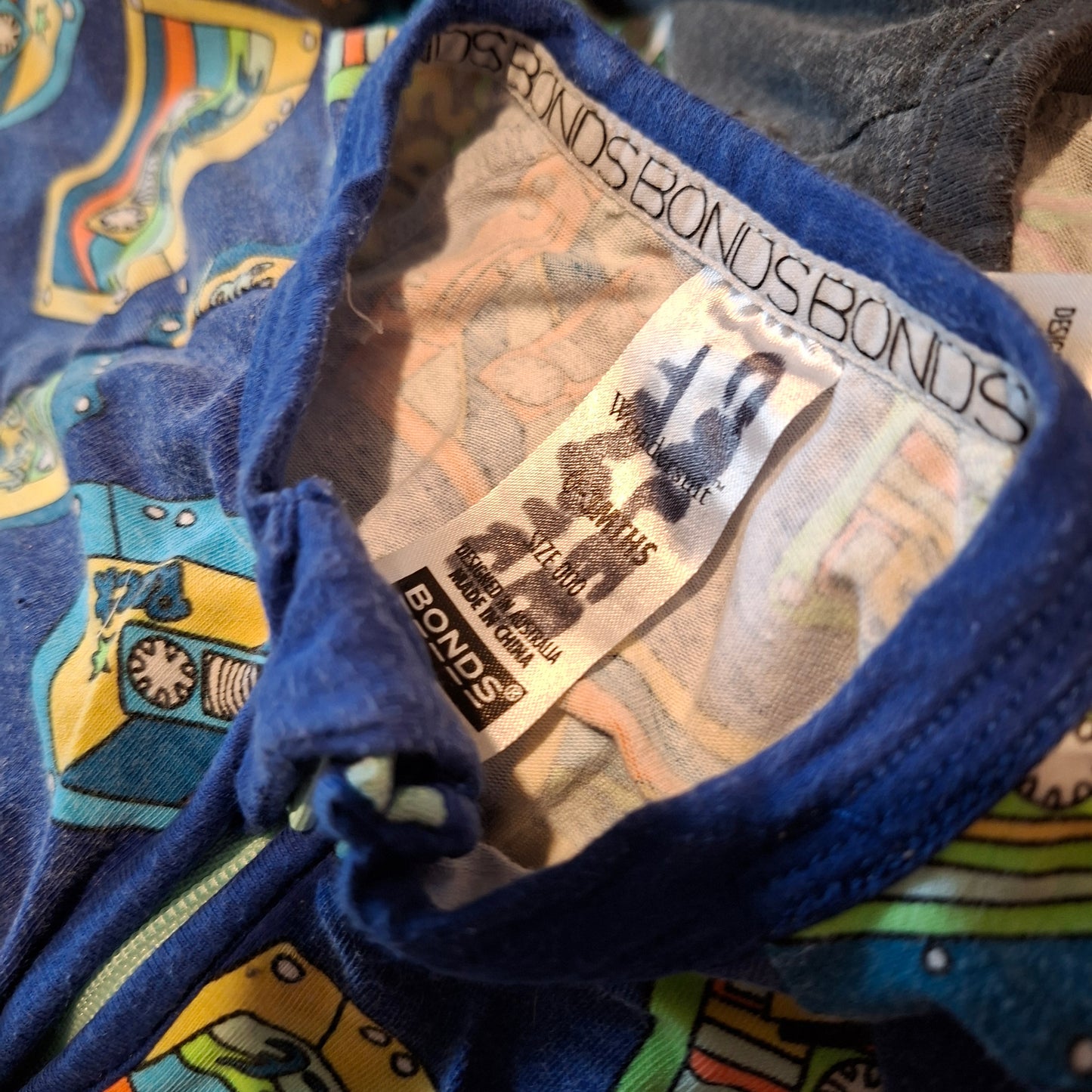 Bonds Blue With Tapes Suit - Size 0-3