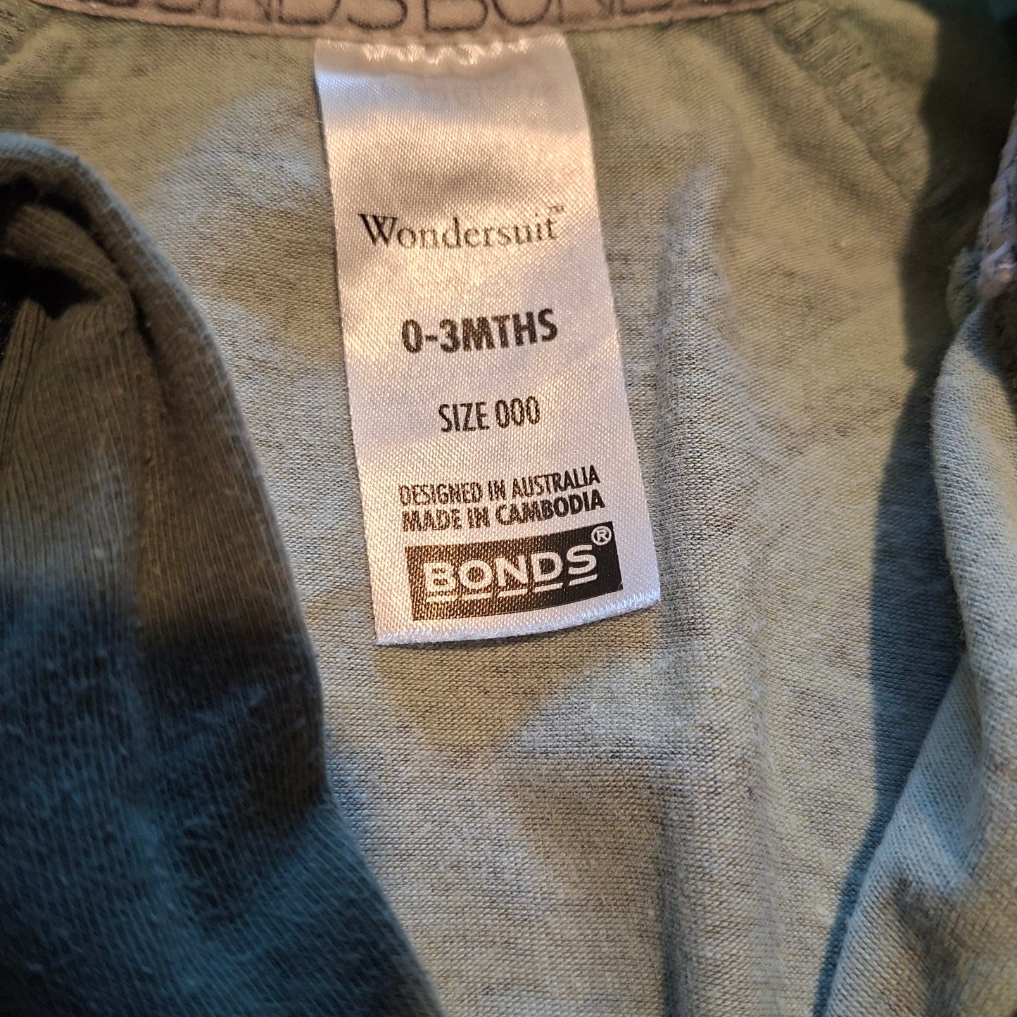 Bonds Wondersuit Green With Turtles - Size 0-3