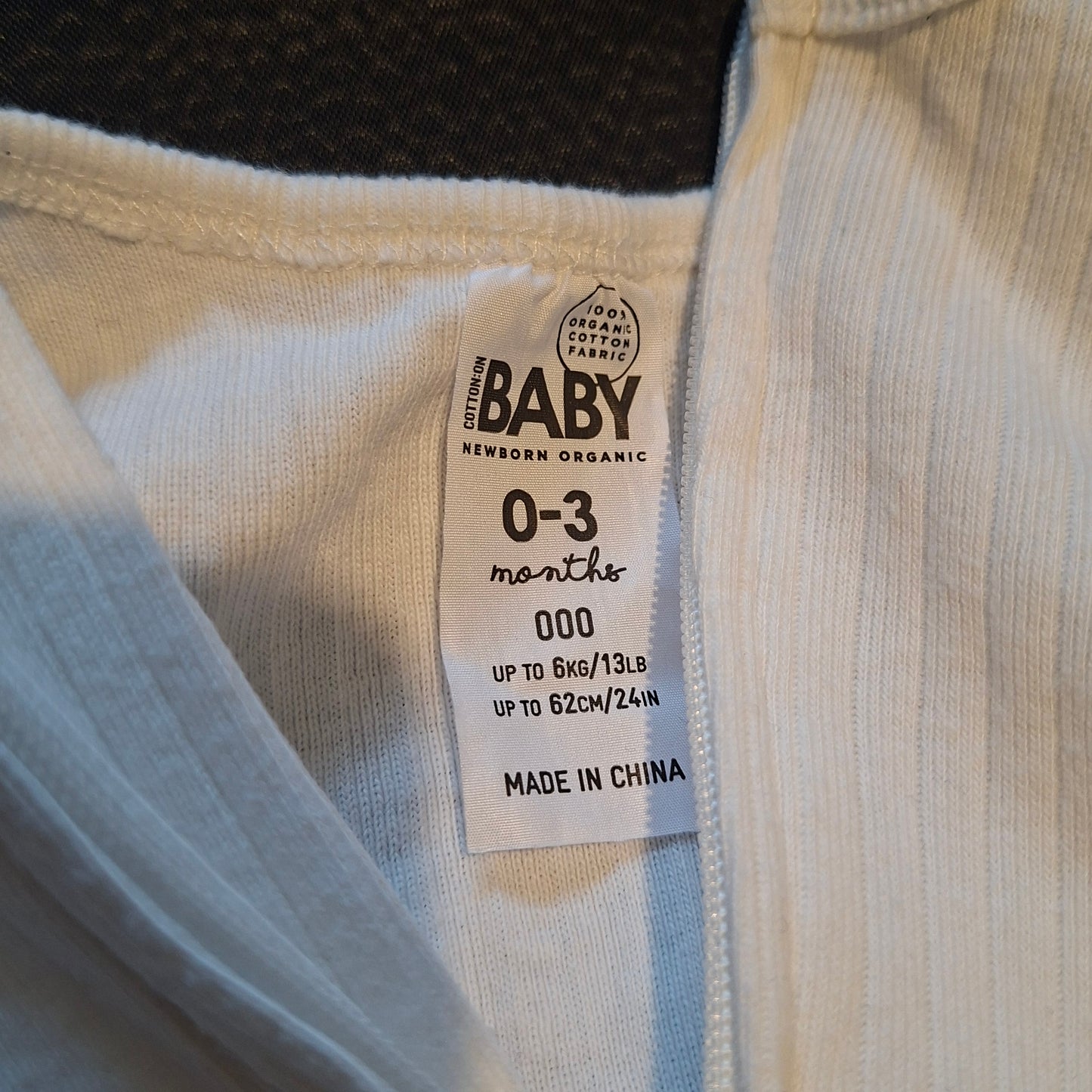 Cotton On Baby White All-in-One - Size 0-3