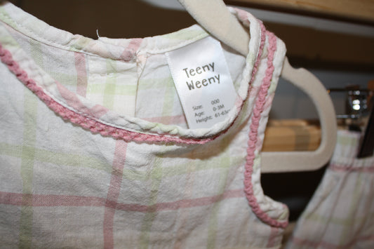 Teeny Weeny Dress With Bloomers - Size 0-3