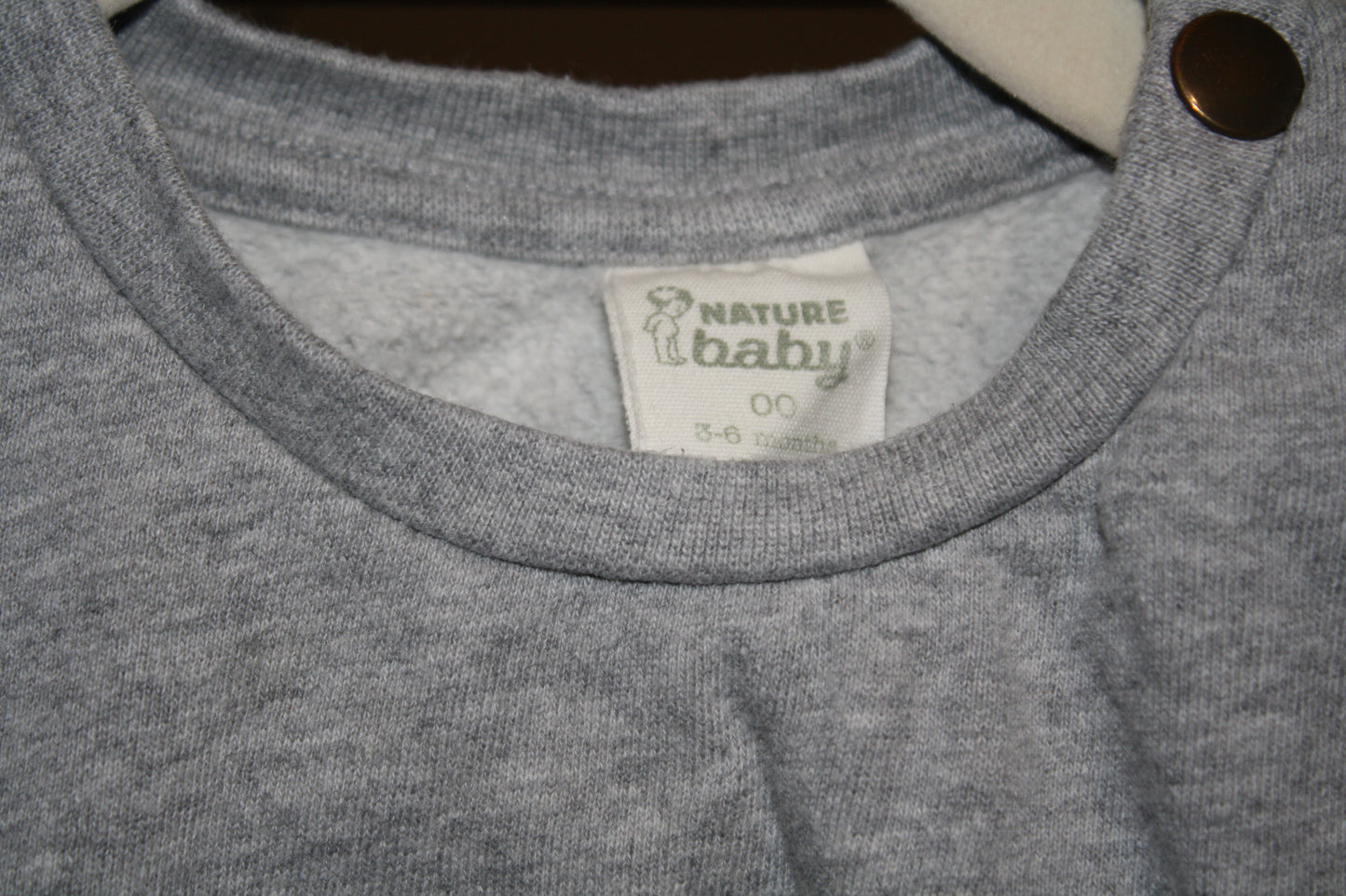 Nature Baby Grey Wolf Jumper - Size 3 - 6
