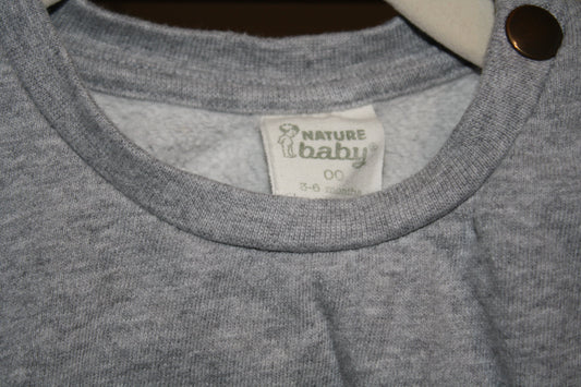Nature Baby Grey Wolf Jumper - Size 3 - 6