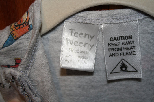 Teeny Weeny Grey Boats/Submarines Bodysuit – Size Prem