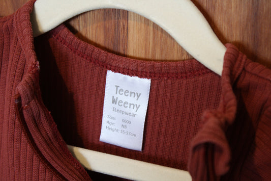 Teeny Weeny Orange All-in-One – Size NB