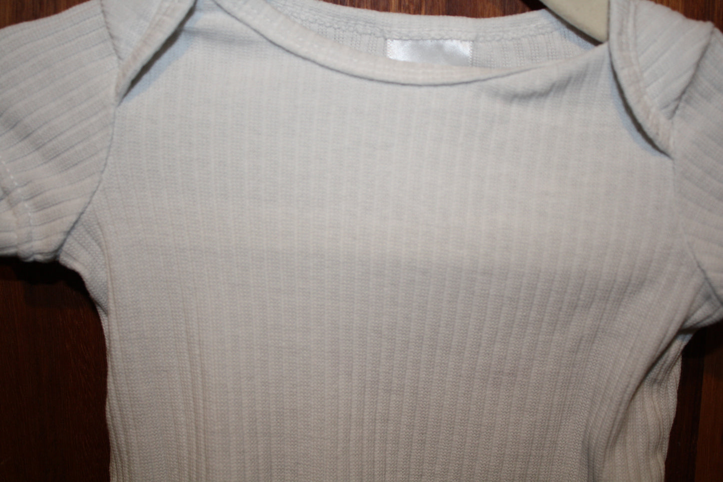Teeny Weeny White Ribbed Bodysuit – Size NB