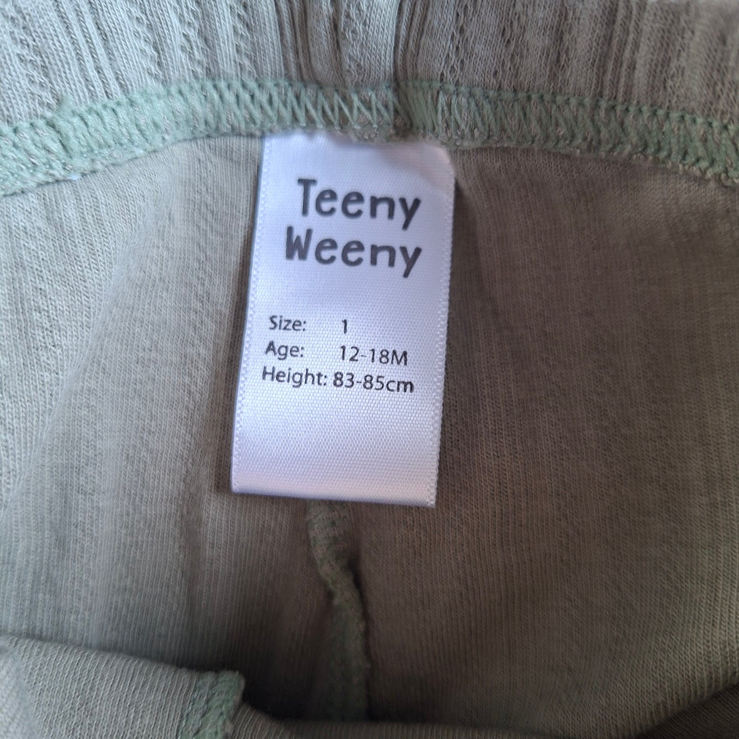 Teeny Weeny Green Leggings - Size 1Y