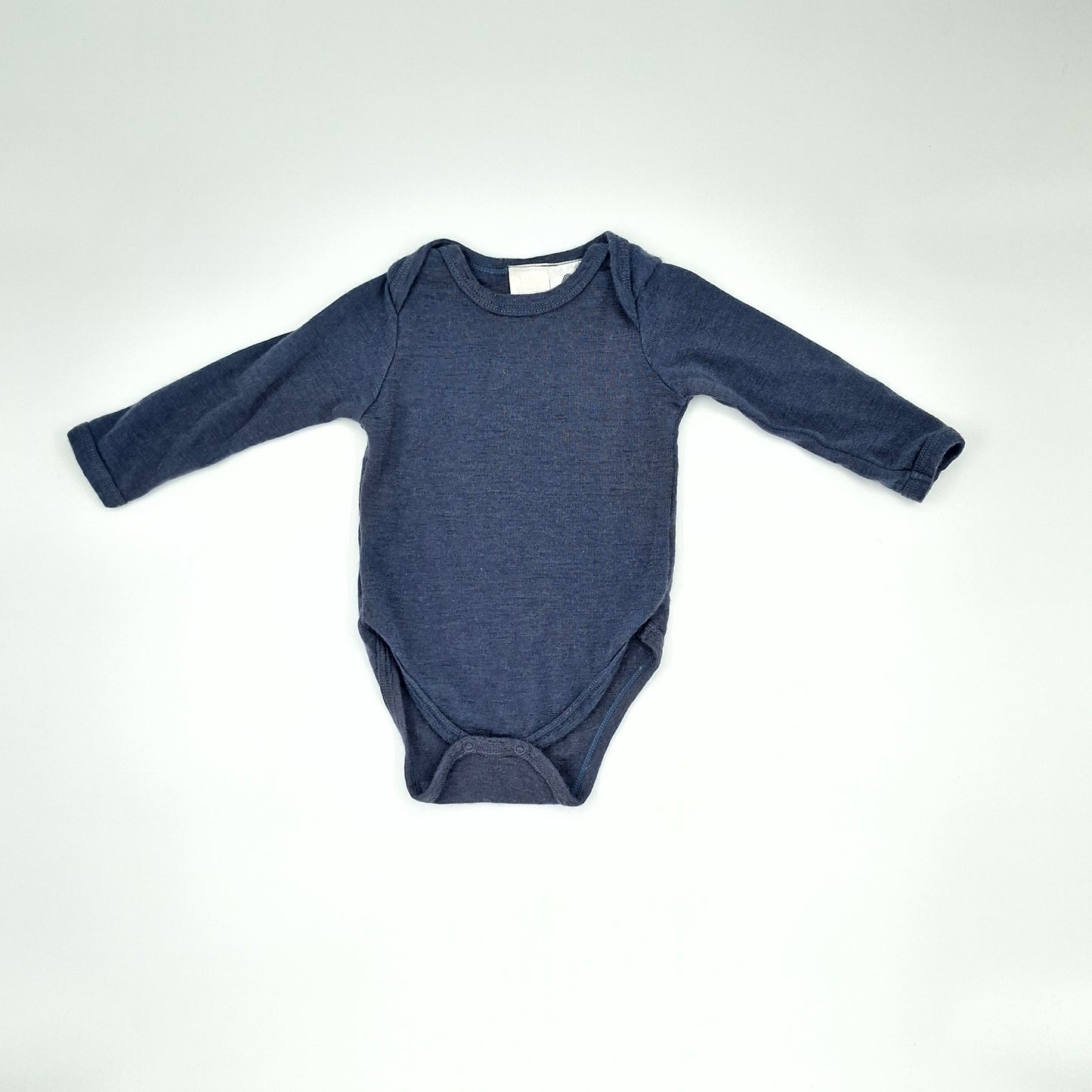 Teeny Weeny Grey Merino Bodysuit – Size 3–6m