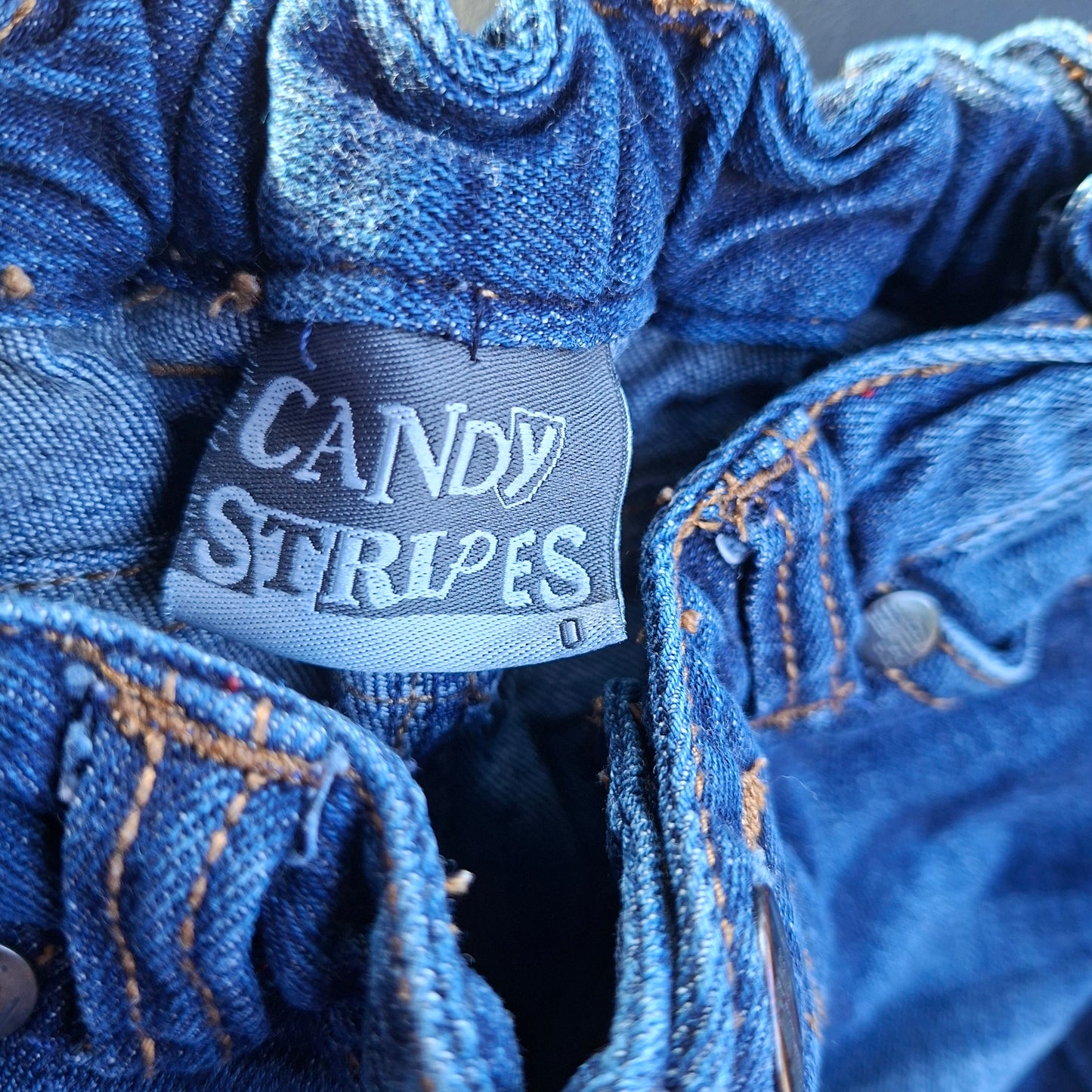 Candy Stripes Denim Jeans - Size 0