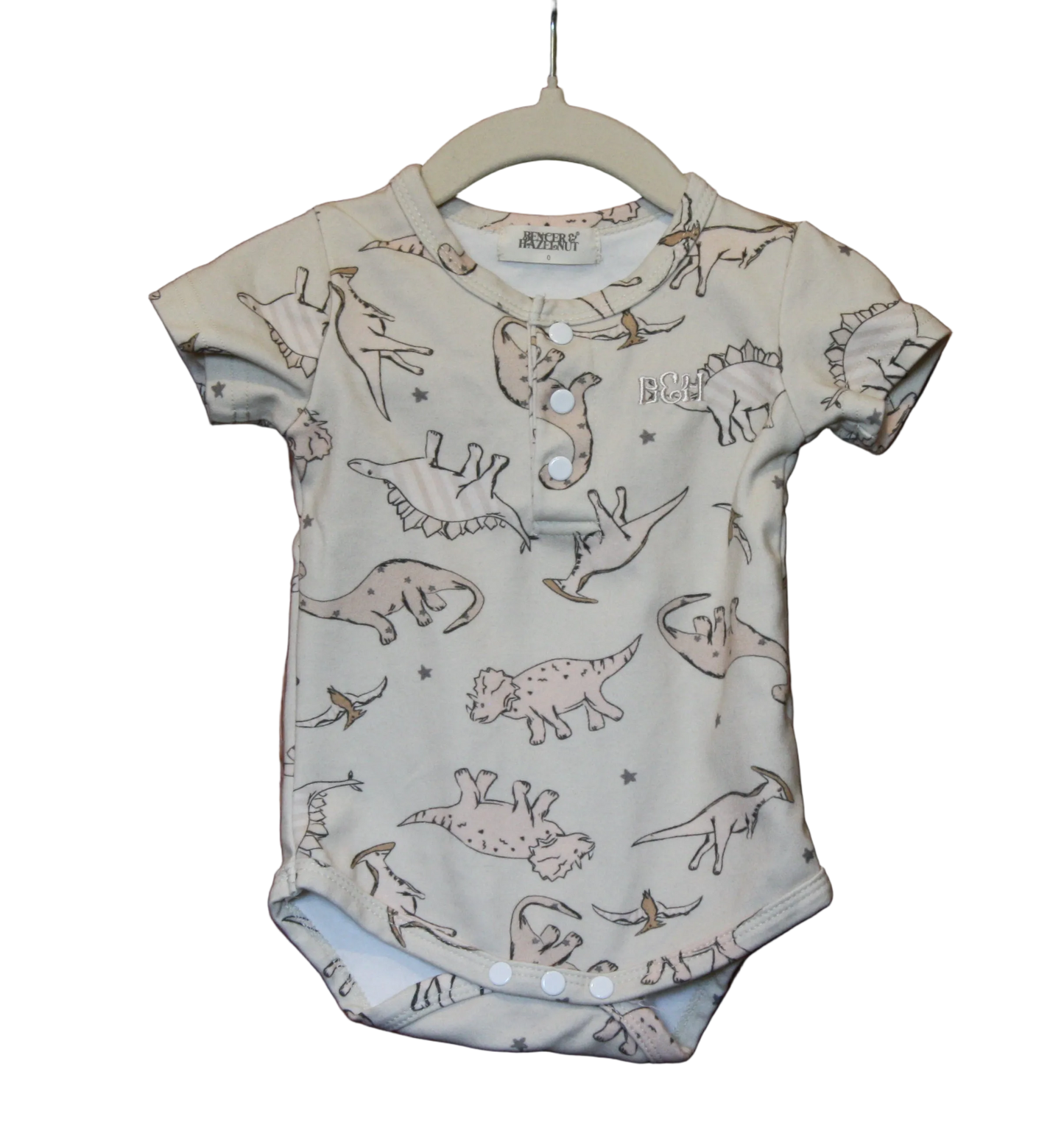 Bencer & Hazelnut Dinosaur Bodysuit – Size 6-12