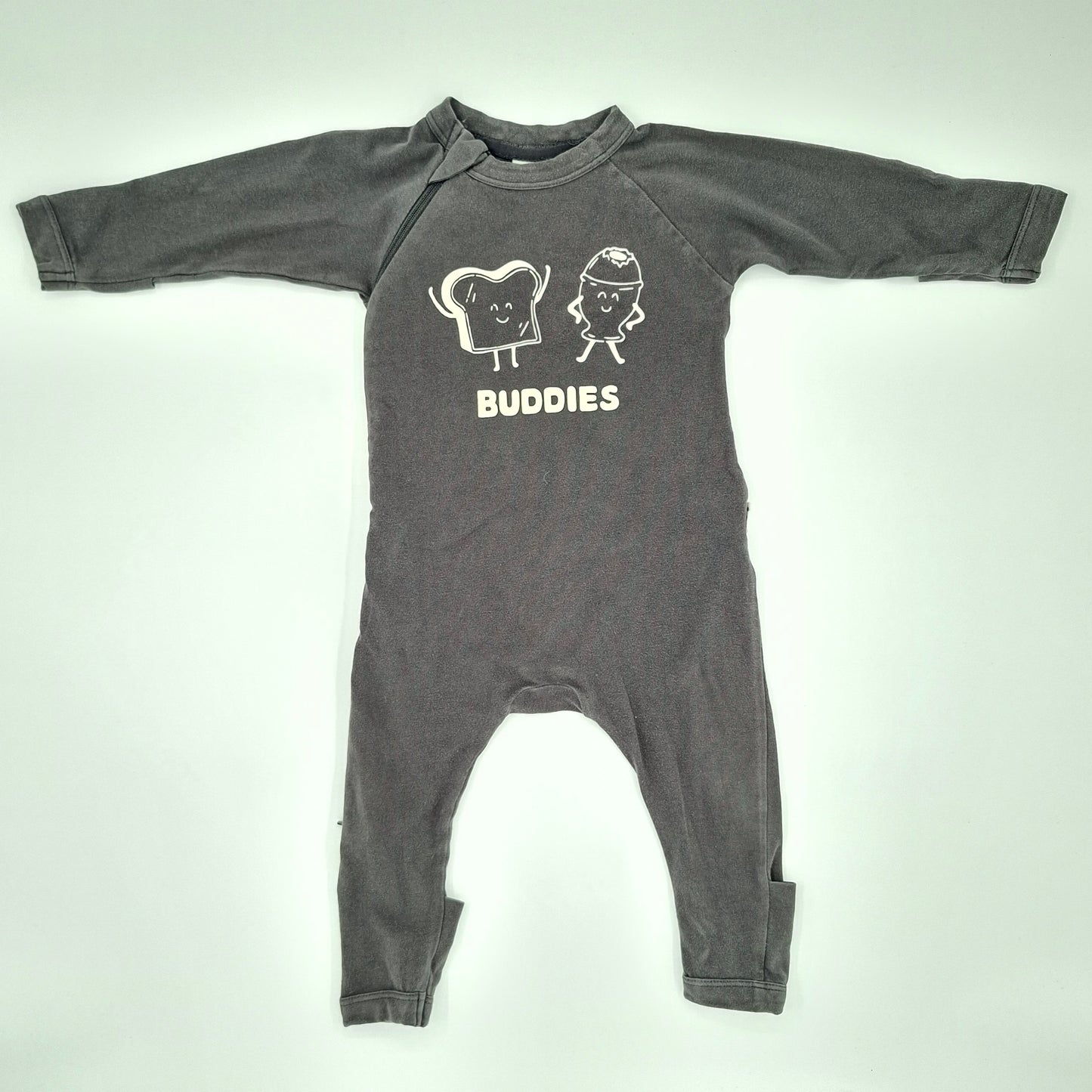 Bonds Grey Buddies Suit  - Size 3 - 6