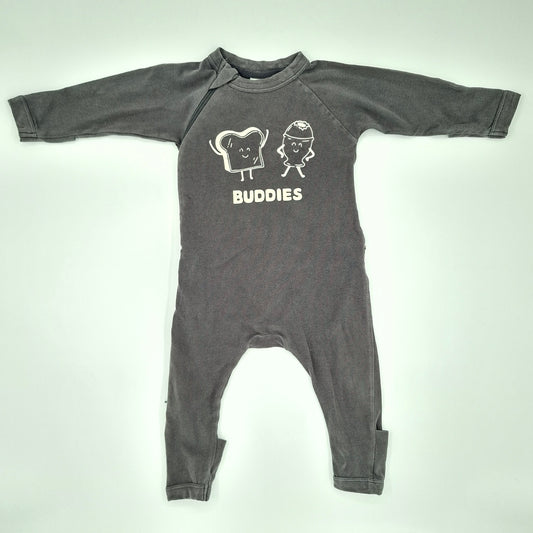 Bonds Grey Buddies Suit  - Size 3 - 6