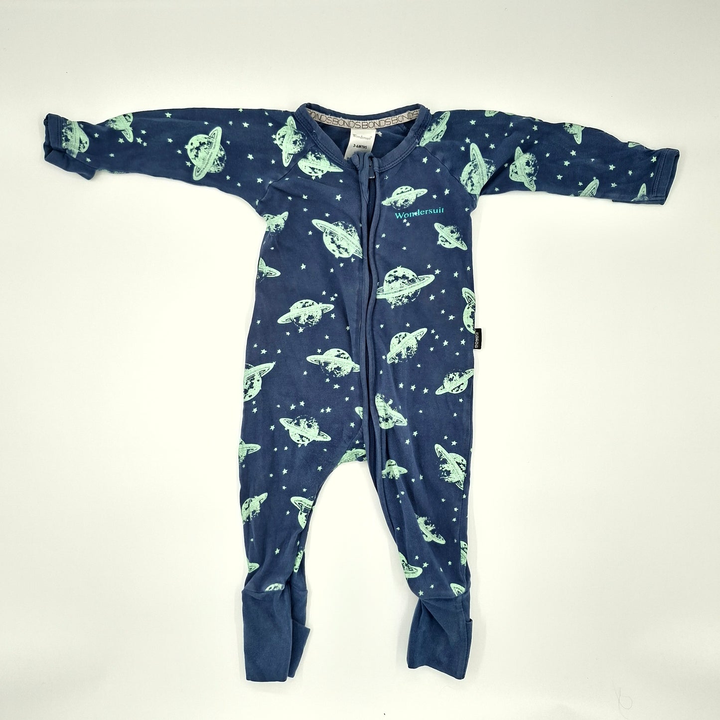 Bonds Wondersuit Blue Space/Stars  - Size 3 - 6