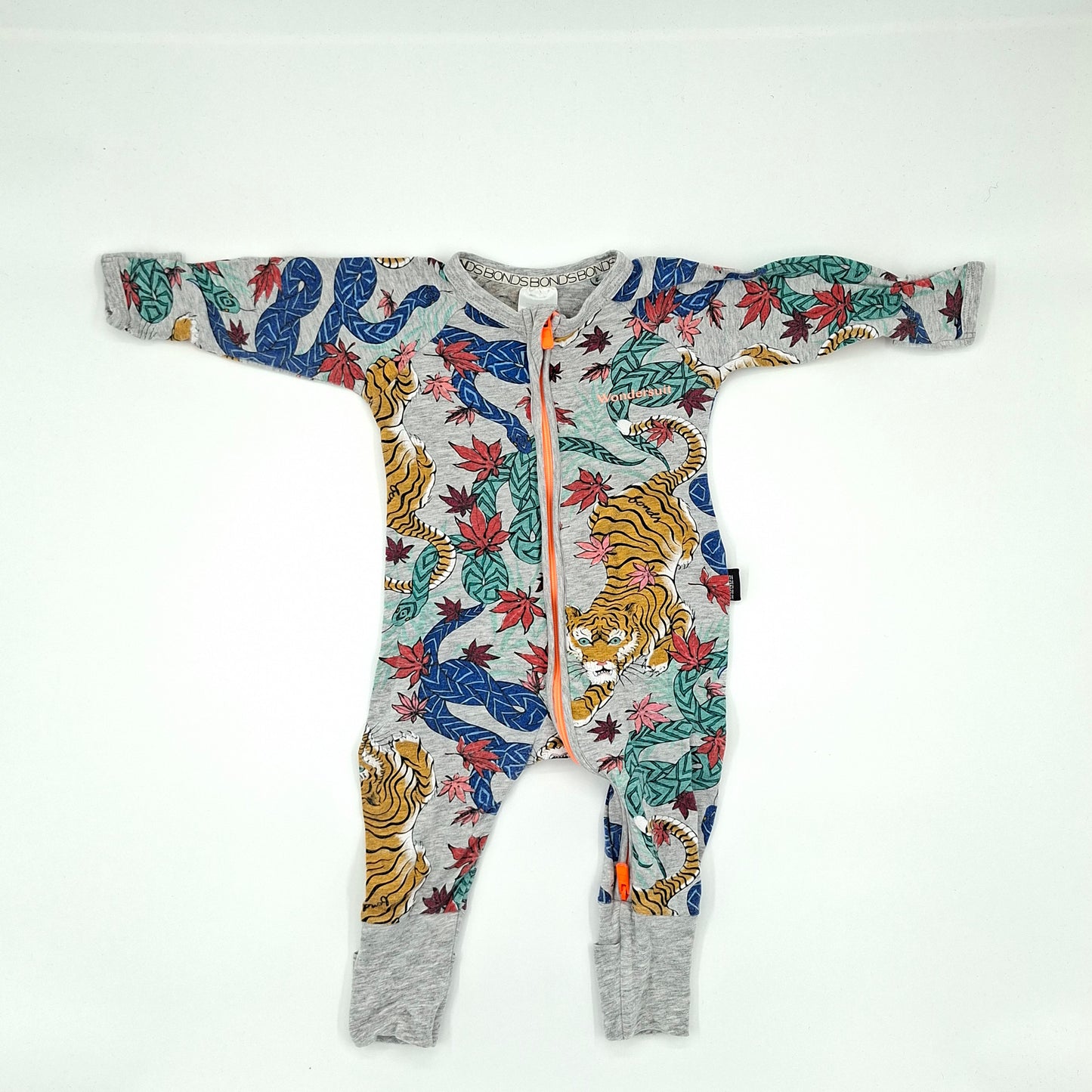 Bonds Wondersuit Jungle Tiger Print  - Size 0-3