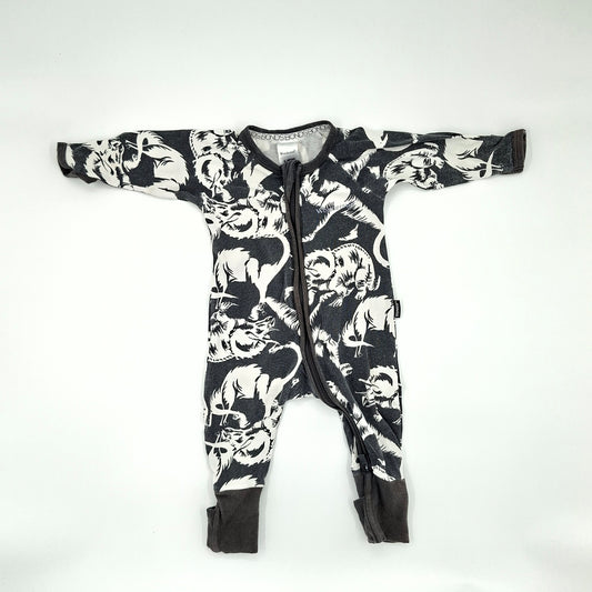 Bonds Black & White Dino Wondersuit – Size 0–3