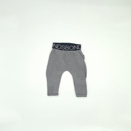 Bonds Black & White Stripe Pants  - Size 0-3