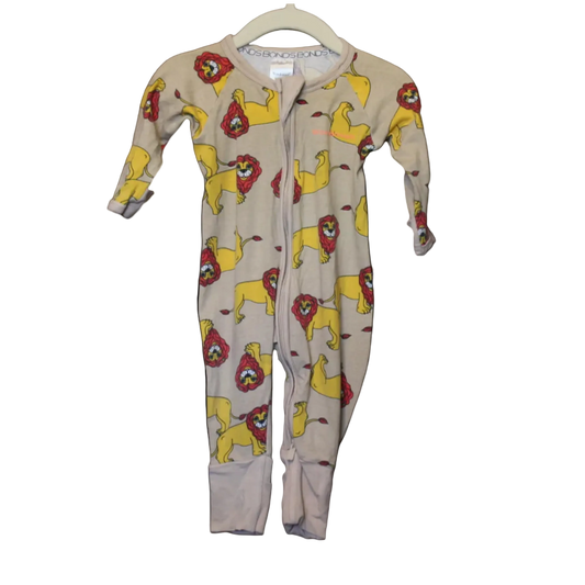 Bonds Wondersuit Lion Print – Size 0–3