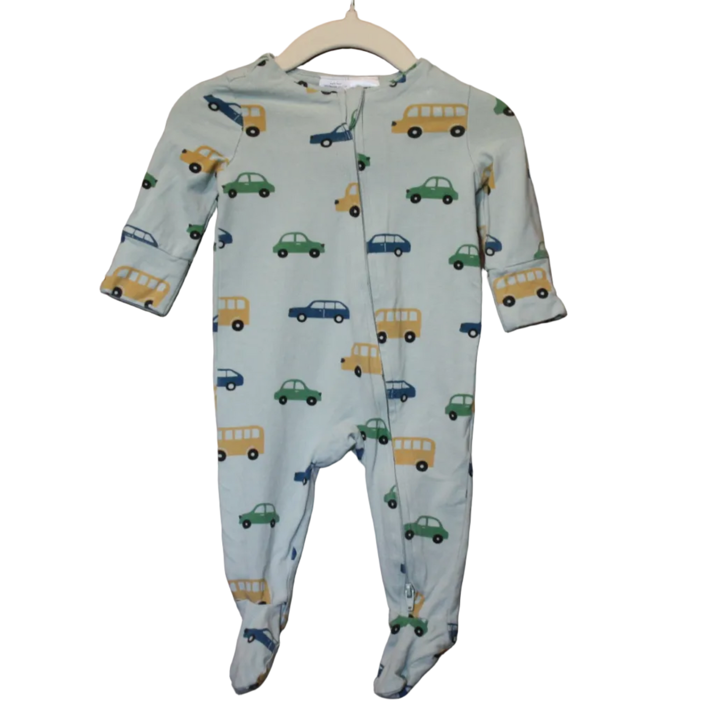 Cotton On Baby Car Print All-in-One – Size 0–3