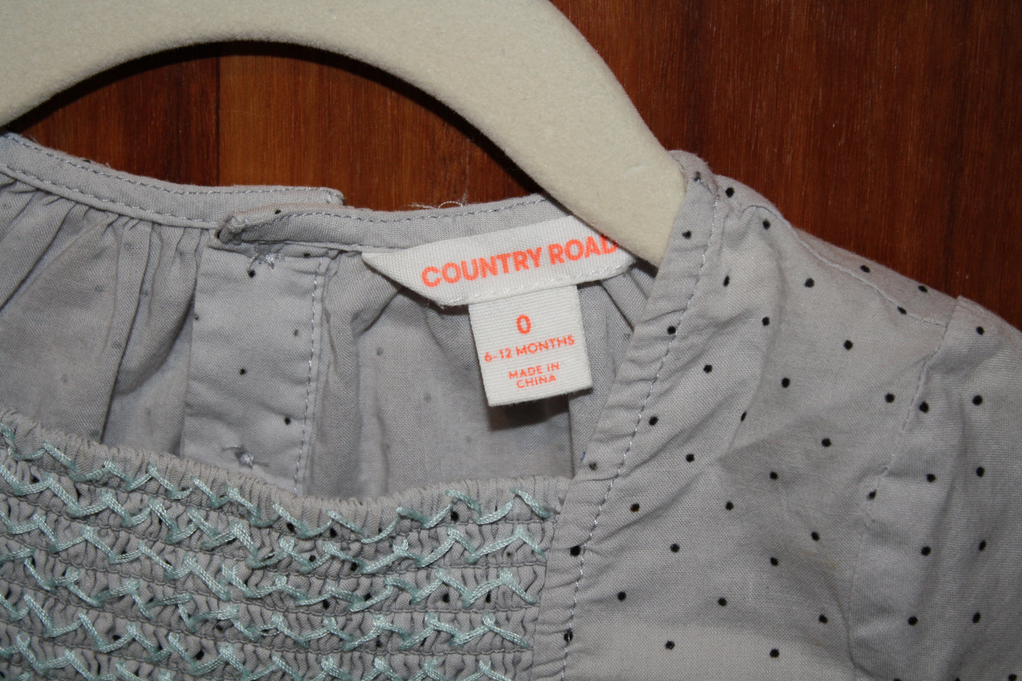 Country Road Smock Dress – Size 6–12m