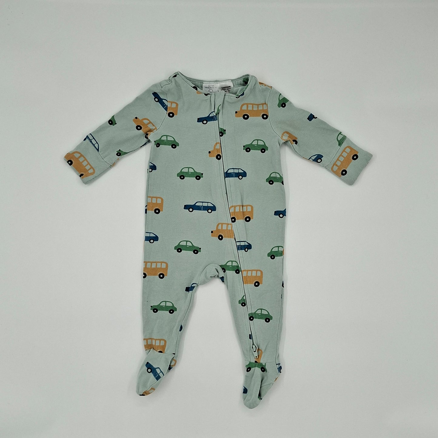 Cotton On Baby Car Print All-in-One – Size 0–3