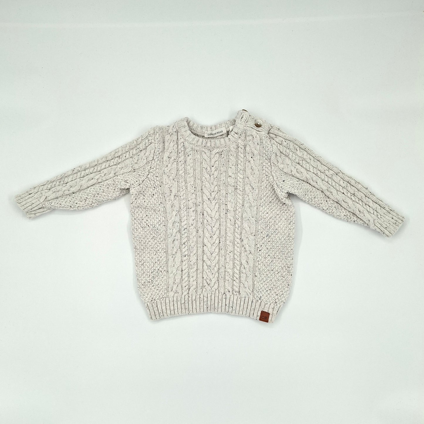 Country Road White Knit Jumper – Size 12–18m