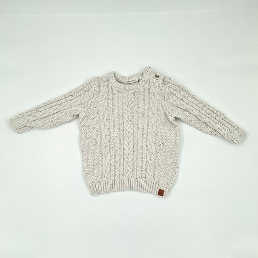 Country Road White Knit Jumper – Size 12–18m