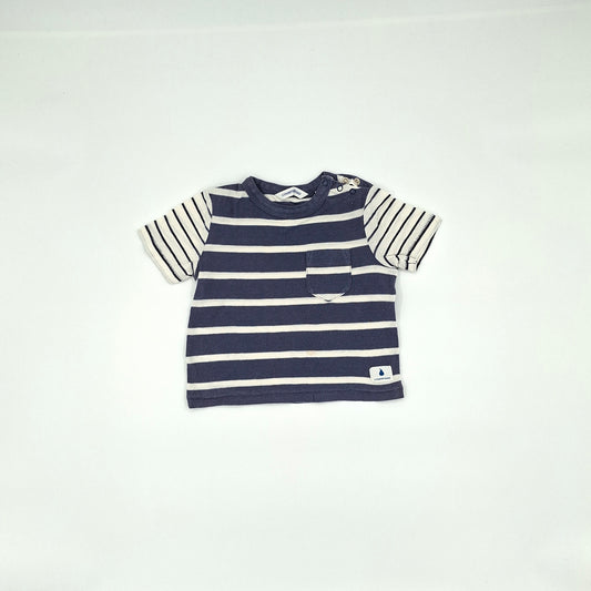 Country Road Blue & White Stripe Top – Size 0–3