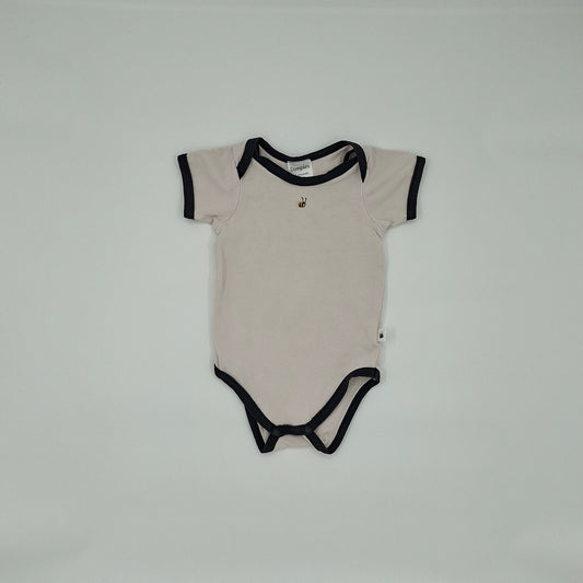 Dimples White Navy Trim Bodysuit – Size 3-6
