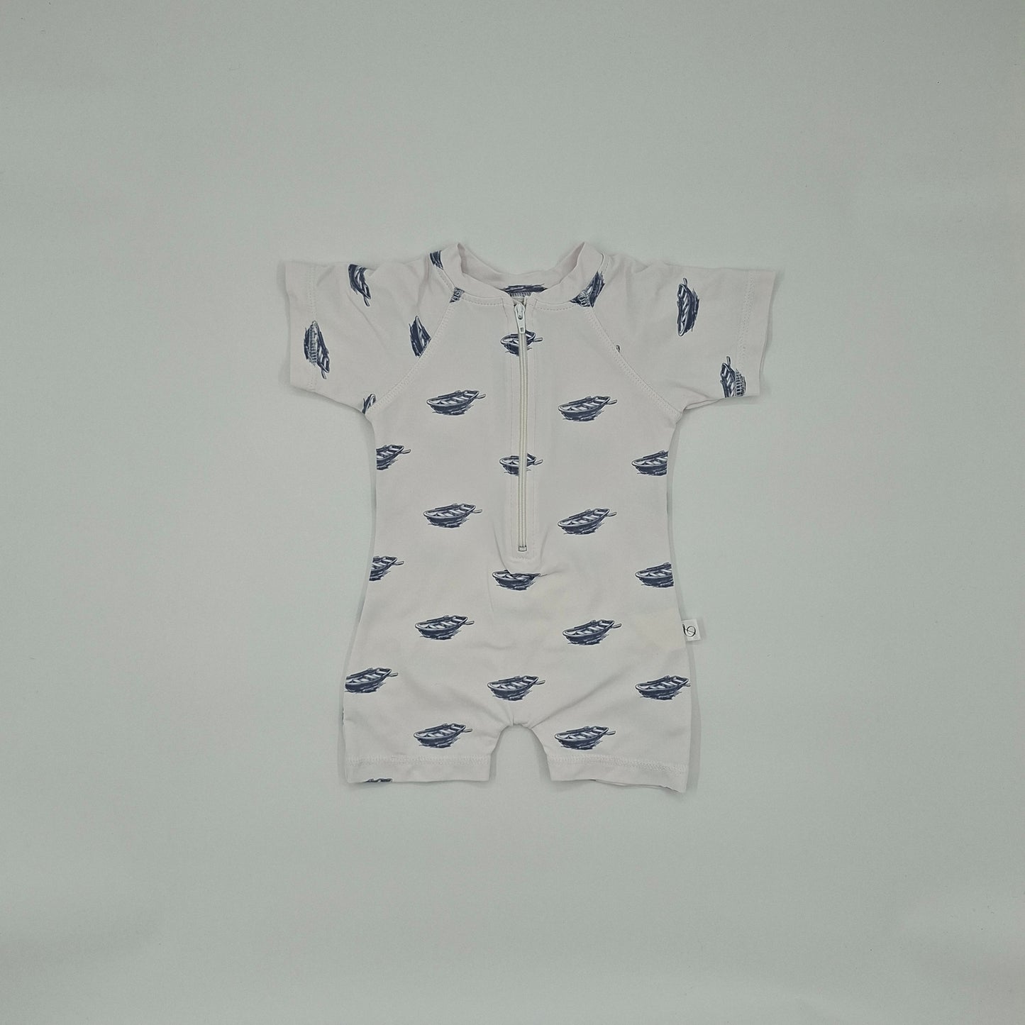 Dimples White & Grey Togs – Size 3-6m