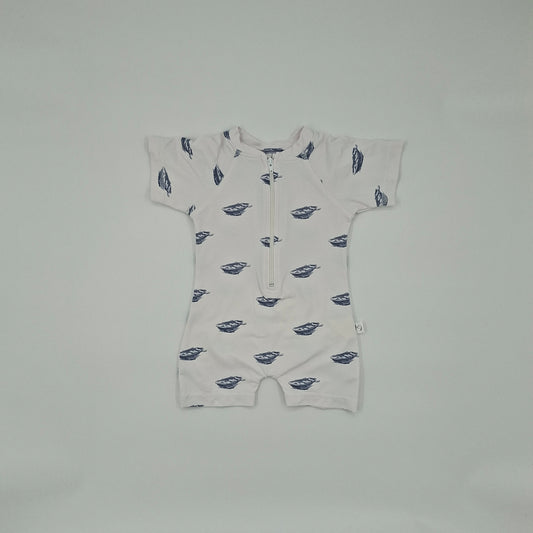 Dimples White & Grey Togs – Size 3-6m