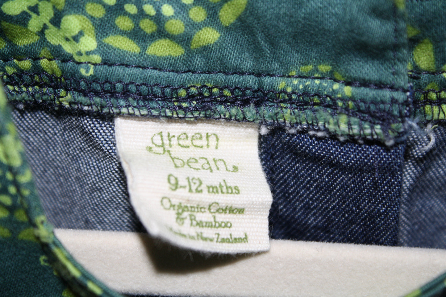 Green Bean Blue & Green Dress – Size 9-12