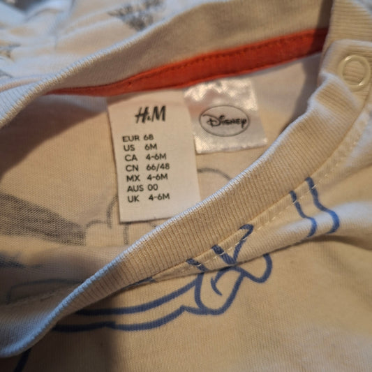 H&M Goofy/Mickey/Disney Print T-Shirt - Size 0-3