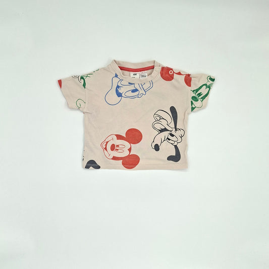 H&M Goofy/Mickey/Disney Print T-Shirt - Size 0-3