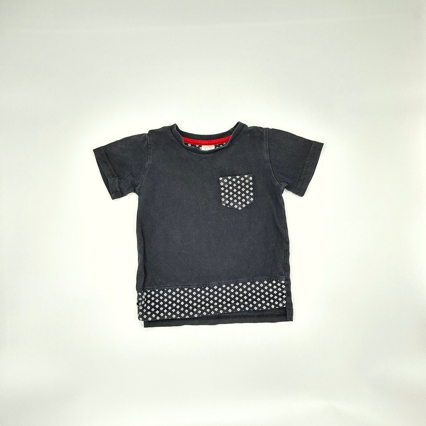 Hippo & Friends Black Print Top – Size 2