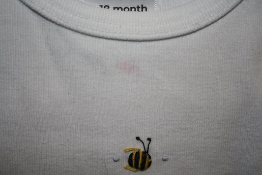 Dimples White Bodysuit - Size 18-24