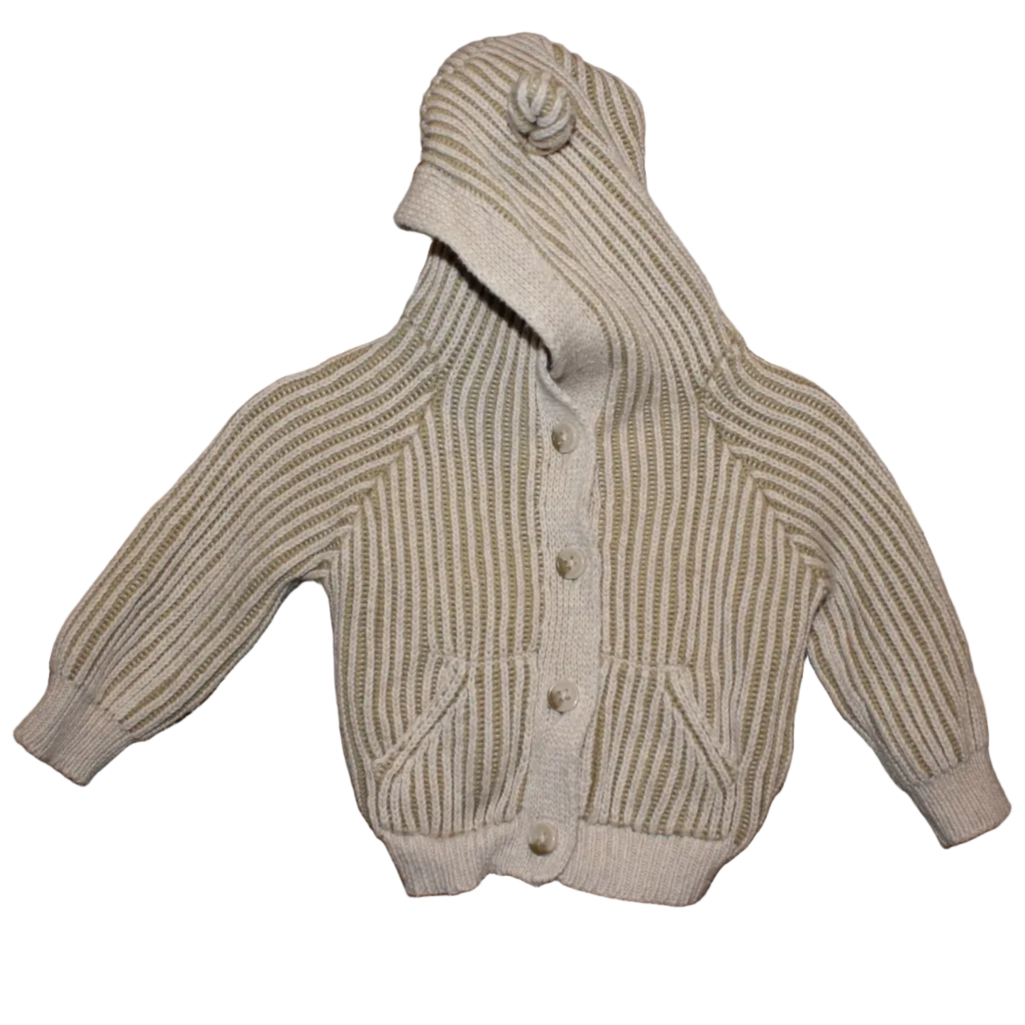 Jamie Kay Bear Knit Jumper Pistachio  - Size 3 - 6