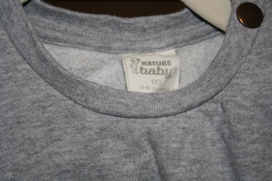Nature Baby Grey Wolf Jumper  - Size 3 - 6