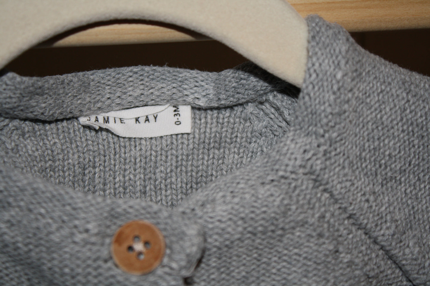 Jamie Kay Grey Cardigan  - Size 0-3