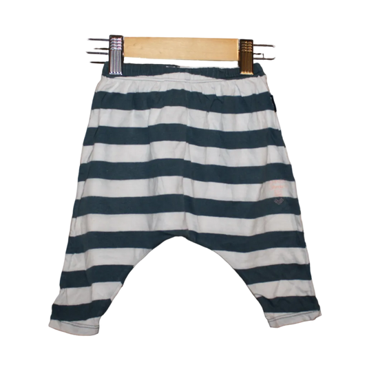 Bonds Blue Stripe Harem Pants  - Size 3 - 6