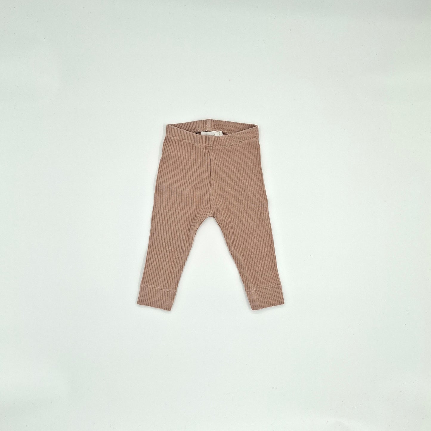 Jamie Kay Brown/Orange Ribbed Leggings -  Size NB