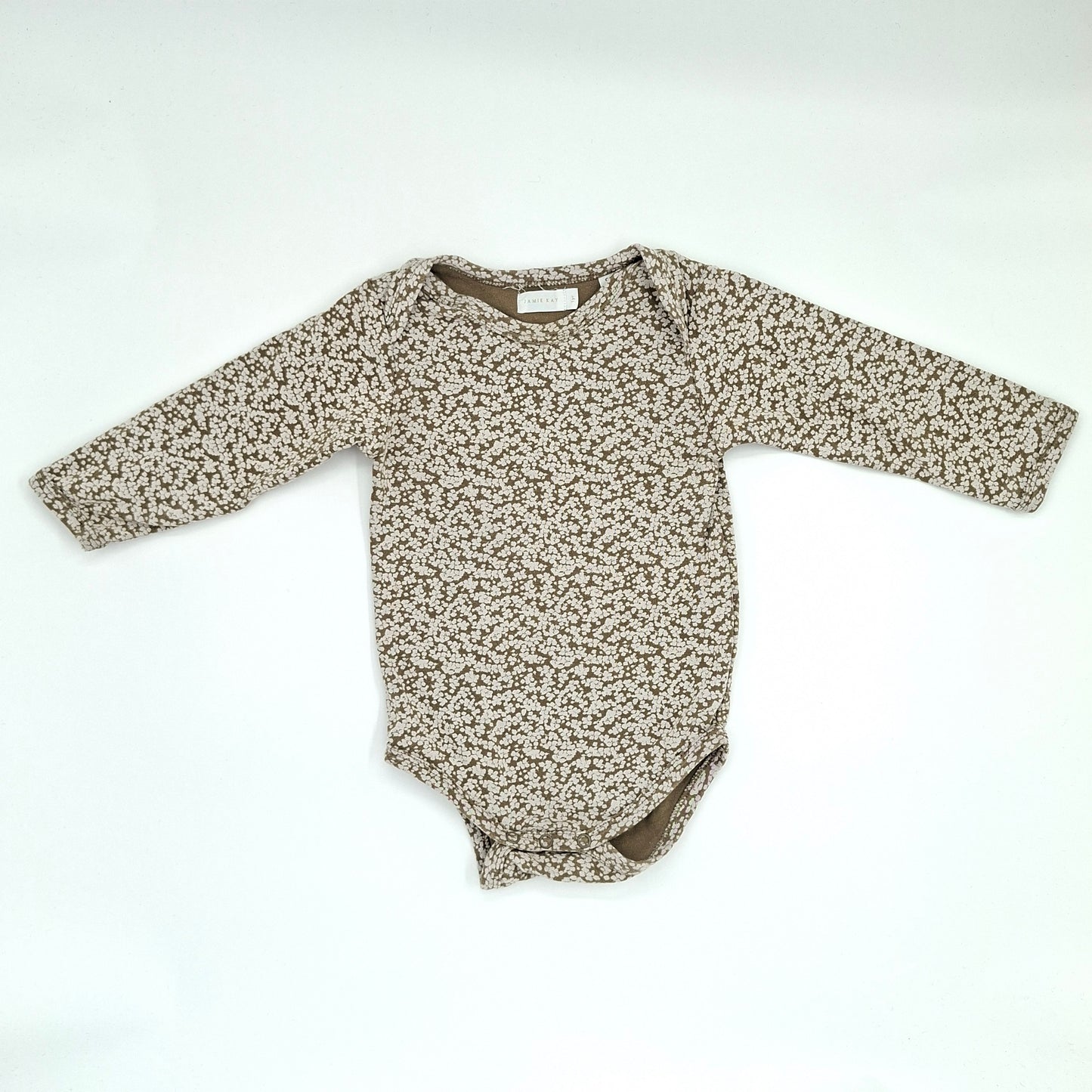 Jamie Kay Green Floral Bodysuit -  Size 1 Year