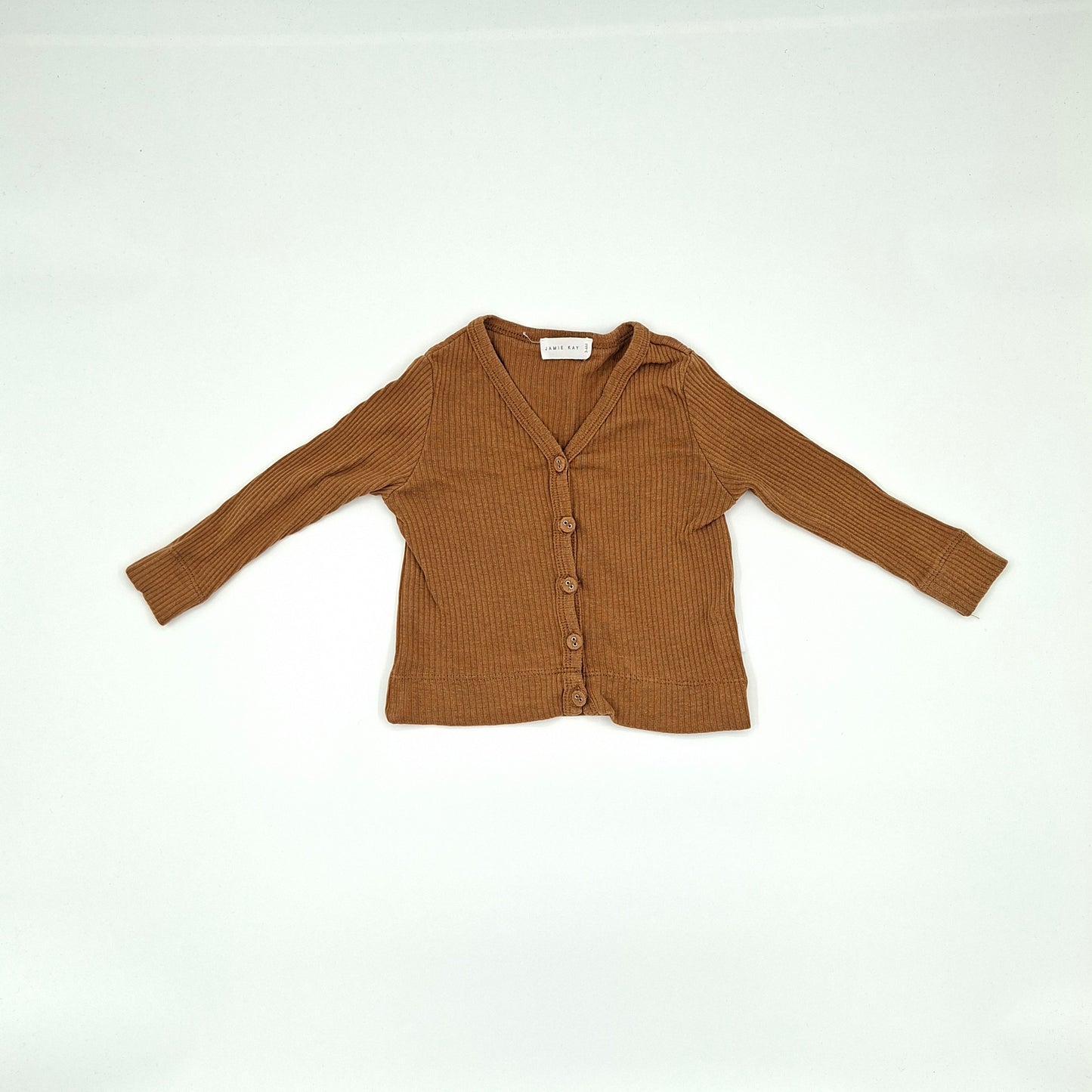 Jamie Kay Mustard Ribbed Cardigan -  Size 3- 6