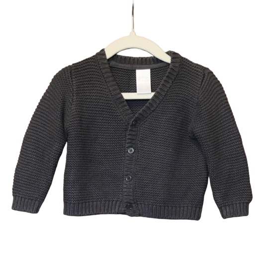Little Bundle Grey Knit Cardigan – Size 3-6