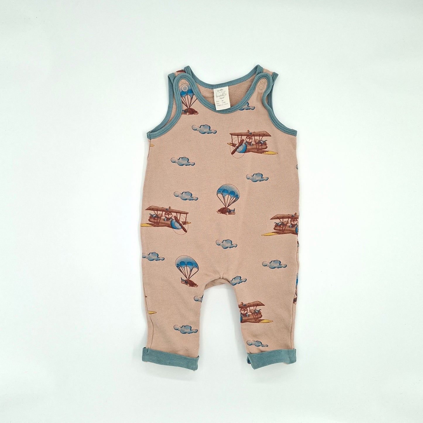 Little Bundle Airplane Jumpsuit  - Size 3 - 6