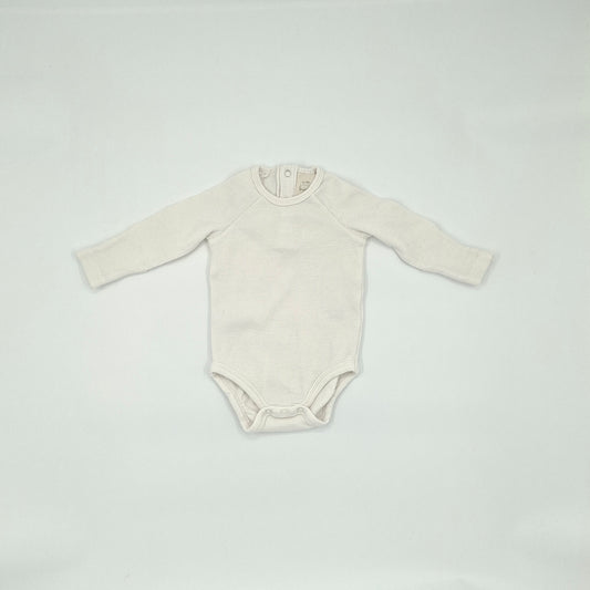 Little Bundle White Long-Sleeve Bodysuit  - Size 0-3