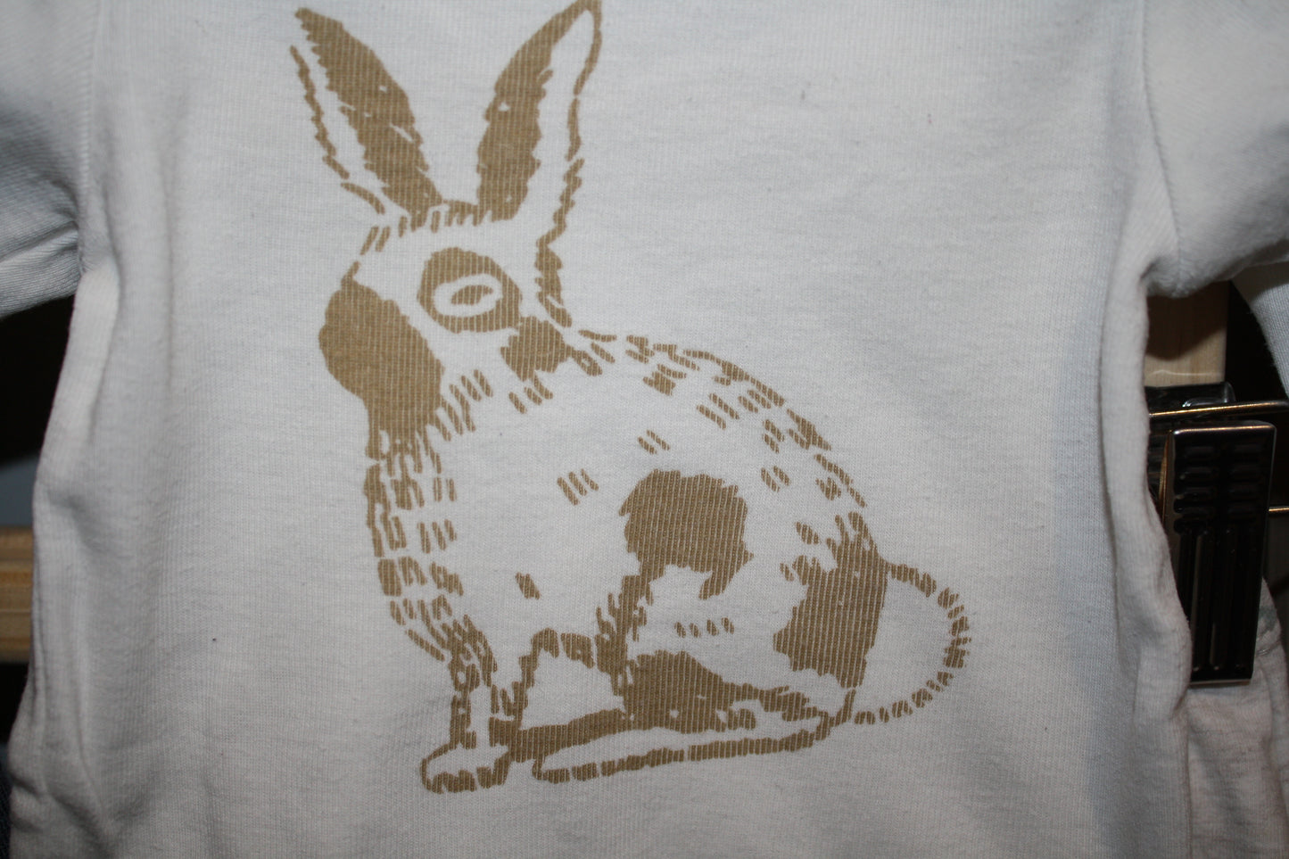 Nature Baby White Bunny Long Sleeve T-Shirt – Size 0–3