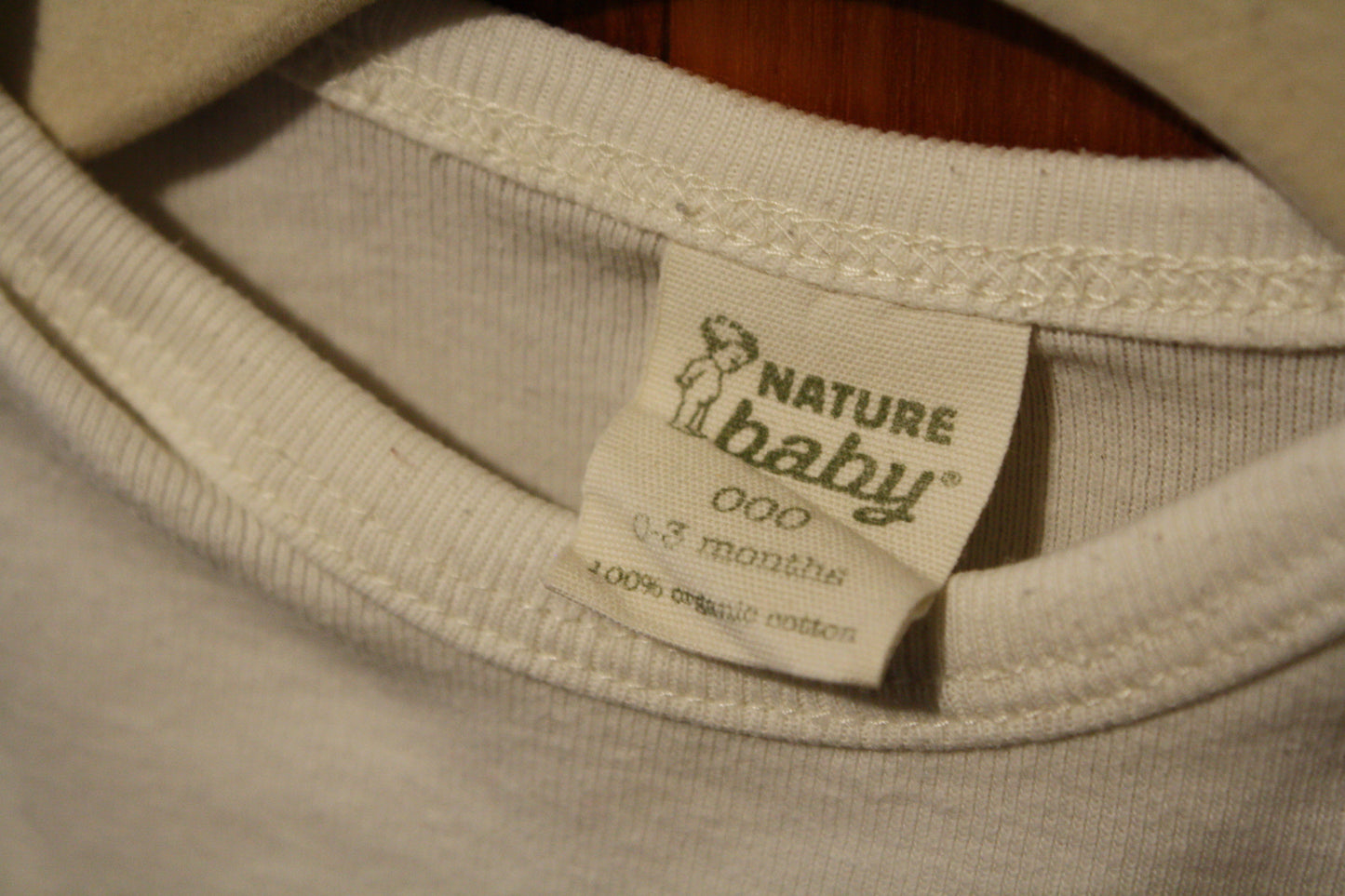 Nature Baby White Bunny Long Sleeve T-Shirt – Size 0–3