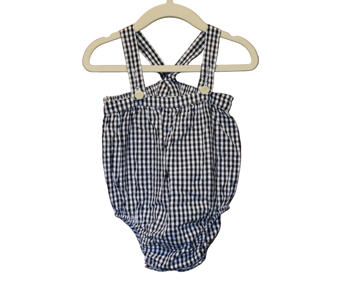 Nature Baby Gingham Playsuit – Size 1 Year